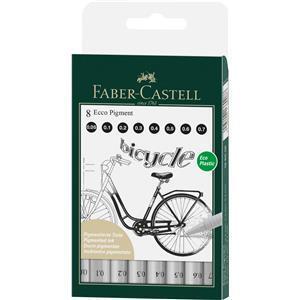 CIENKOPIS ECCO PIGMENT ETUI 8 SZT. (0.05, 0.1, 0.2, 0.3, 0.4, 0.5, 0.6, 0.7) FABER-CASTELL