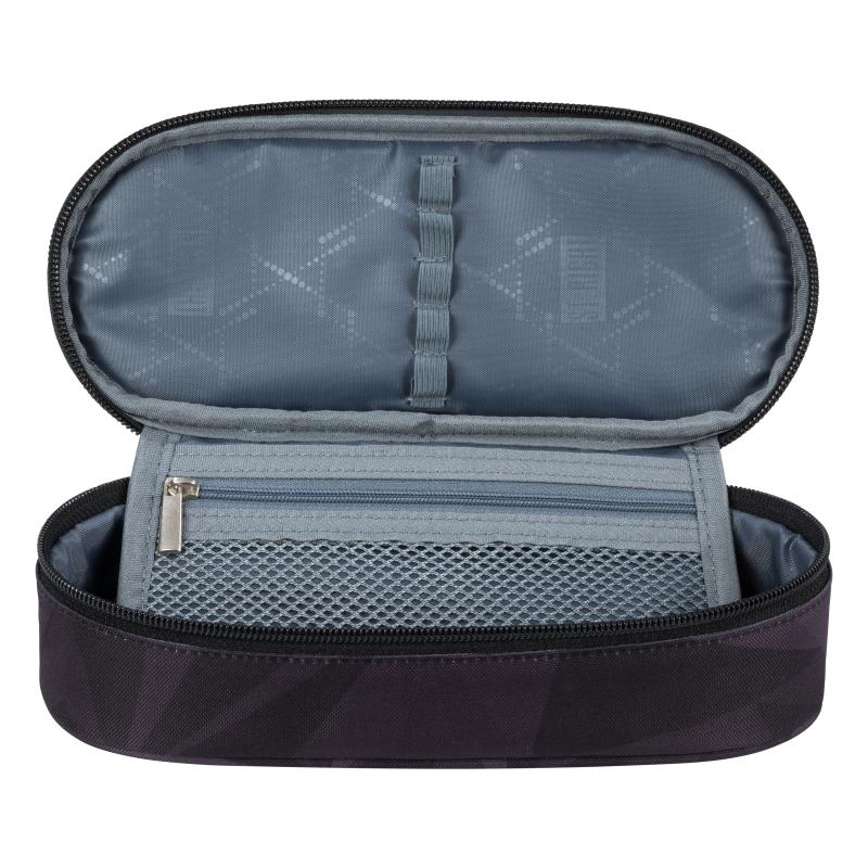 PIÓRNIK SASZETKA Z KLAPKĄ GEOMETRIC GREY STRIGHT PC-01