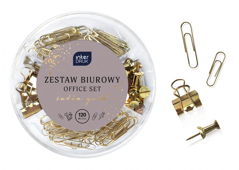 ZESTAW BIUROWY 120EL.SATIN GOLD