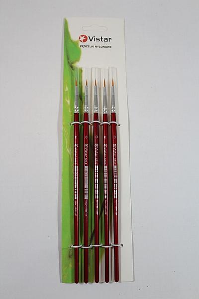 PĘDZELKI NYLONOWE 5 SZT/ NR-0