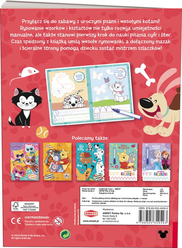 KSIĄŻECZKA DISNEY PSY & KOTY RYSUJEMY SZLACZKI