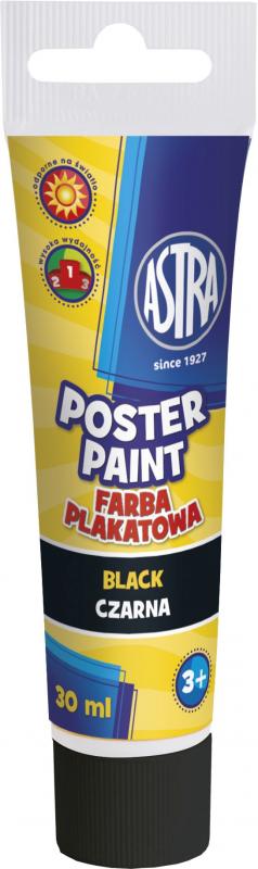 FARBA PLAKATOWA ASTRA TUBA 30ML CZARNE