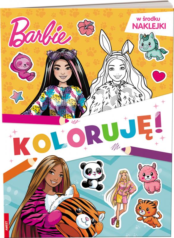 KSIĄŻECZKA MATTEL BARBIE. KOLORUJĘ!