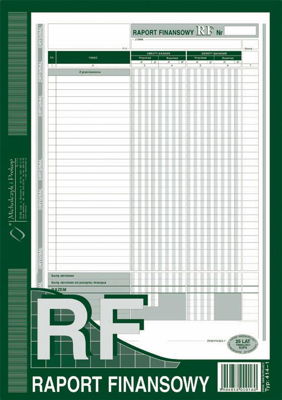 DRUK M RF RAPORT FINANSOWY