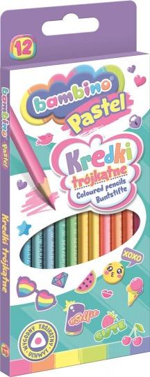 KREDKI 12 18CM PASTELOWE STANDARD