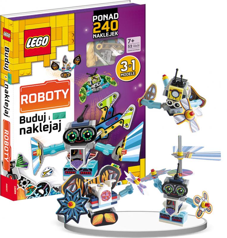 KSIĄŻECZKA LEGO MASTER BRAND. BUDUJ I NAKLEJAJ ROBOTY