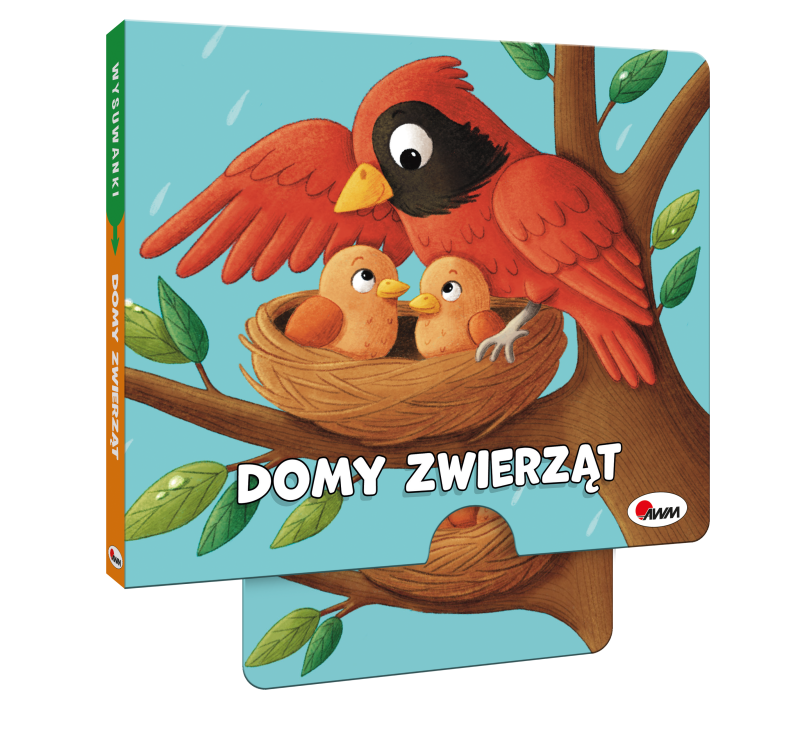 KSIĄŻECZKA WYSUWANKI DOMY ZWIERZĄT