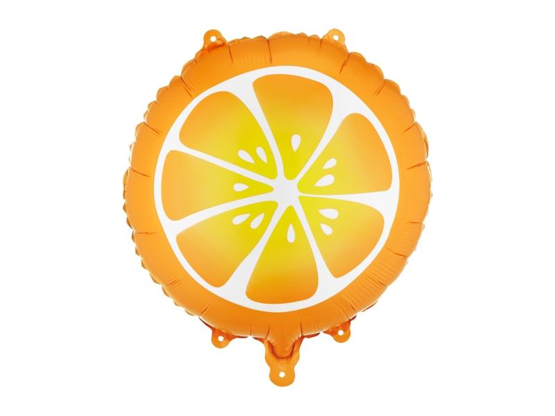 BALON FOLIOWY POMARAŃCZA 35CM POMARAŃCZOWY