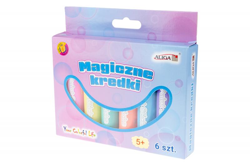 MAGICZNE KREDKI MK-7116 6SZT. PASTELOWE