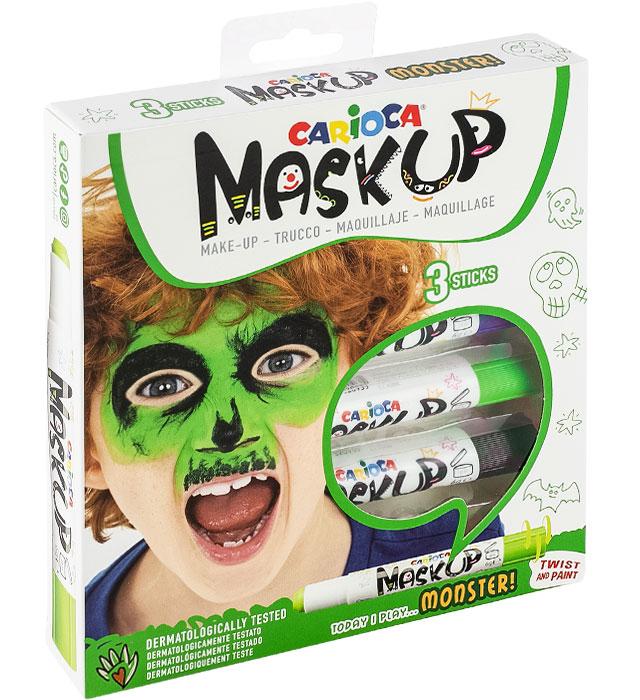 KREDKI DO TWARZY CARIOCA MASKUP MONSTER 3 KOLORY 43051