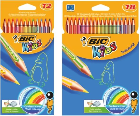 KREDKI 24 BIC TROPICOLOR Z ŻYWICY SYNTETYCZNEJ