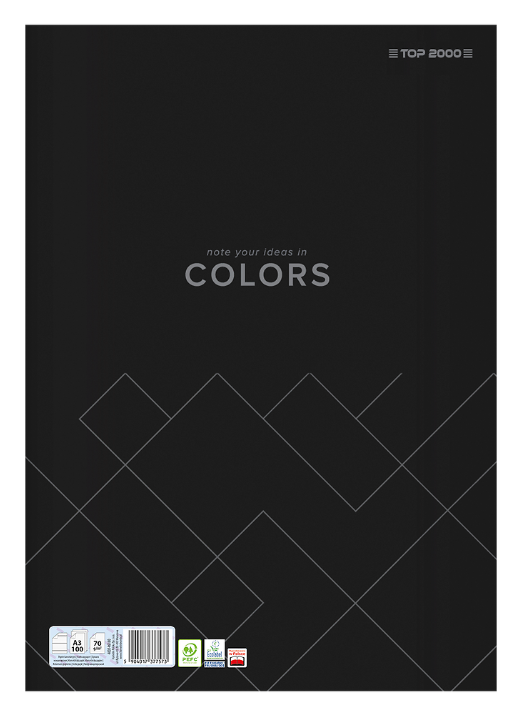 PAPIER KANCELARYJNY A3/100 = TOPCOLORS 70G CZA