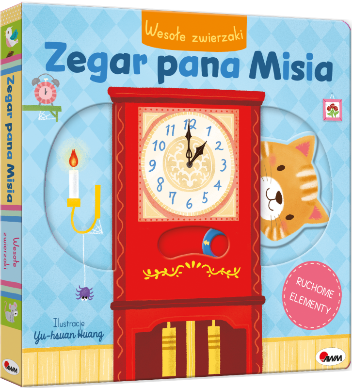 KSIĄŻECZKA WESOŁE ZWIERZAKI ZEGAR PANA MISIA