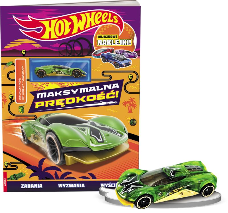 KSIĄŻECZKA MATTEL HOT WHEELS. MAKSYMALNA PRĘDKOŚĆ!