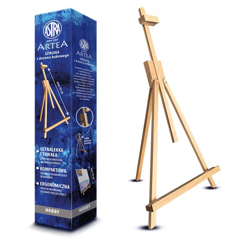 SZTALUGA Z DREWNA BUKOWEGO DO PODOBRAZI ARTEA - WYS. DO 70CM
