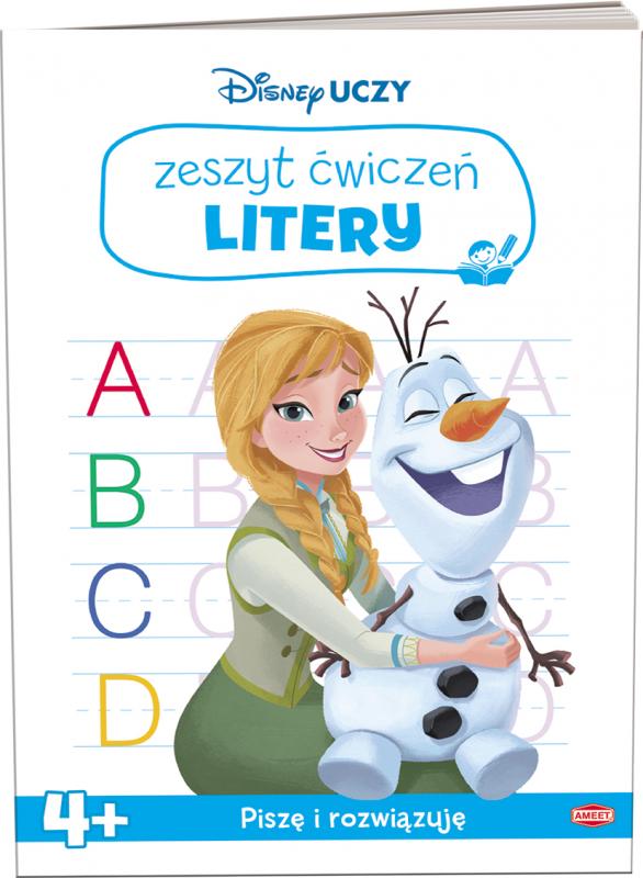 KSIĄŻECZKA DISNEY UCZY KRAINA LODU. ZESZYT ĆWICZEŃ. LITERY