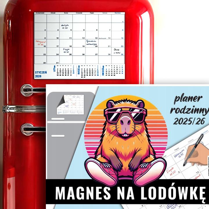 KALENDARZ A4 MAGNETYCZNY PLANER SZKOLNY KMG JOTAN
