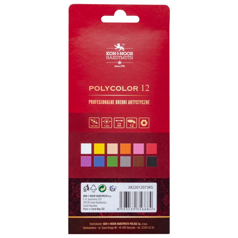 KREDKI 12 KOHINOR POLYCOLOR 3822/73