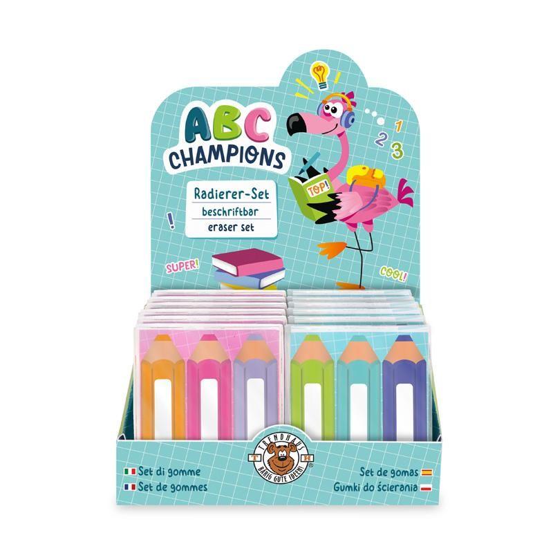 ABC-5 GUMKI DO ŚCIERANIA, 3 SZT. KASA