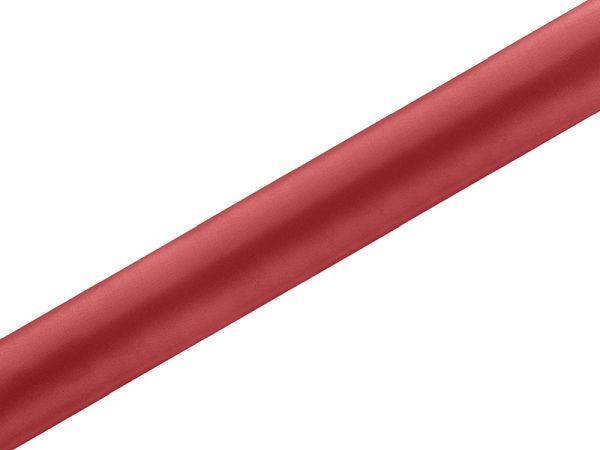 SATYNA GŁADKA CZARWONA 0,36x9M