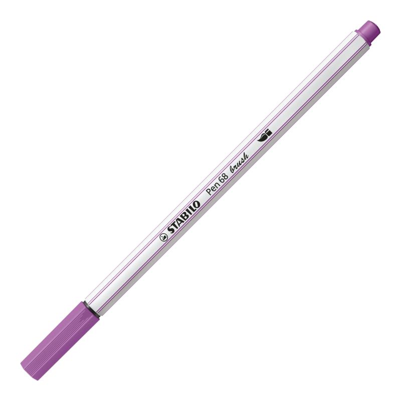 PISAKI STABILO 68 BRUSH ŚLIWKOWY