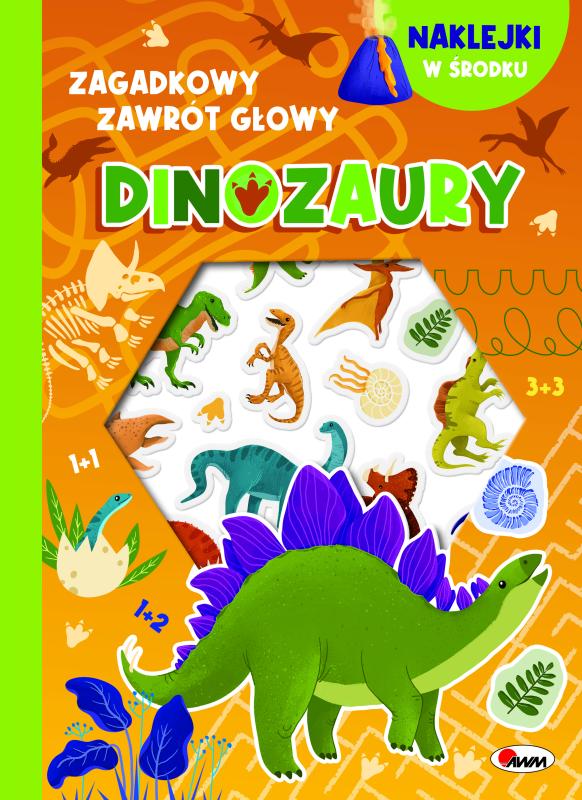 KSIĄŻECZKA ZAGADKOWY ZWROT GŁOWY DINOZAURY