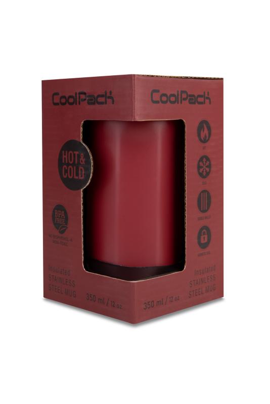 KUBEK TERMICZNY, CP COFFEE MUG - TOM - 350 ml - BURGUNDY