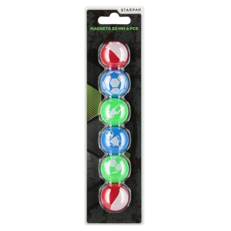 MAGNES FOOTBALL 30MM OP6SZT STK B C 24 144