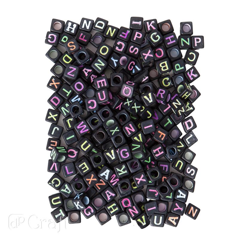 KORALIKI 124SZT LITERKI NEON