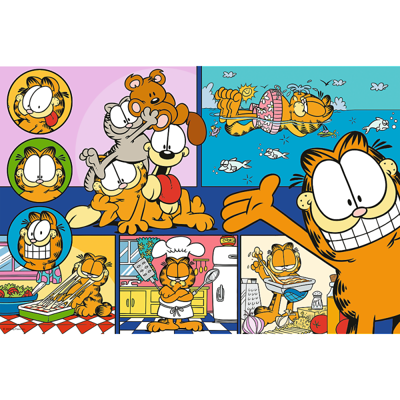 PUZZLE 100 TREFL LENIWY GARFIELD
