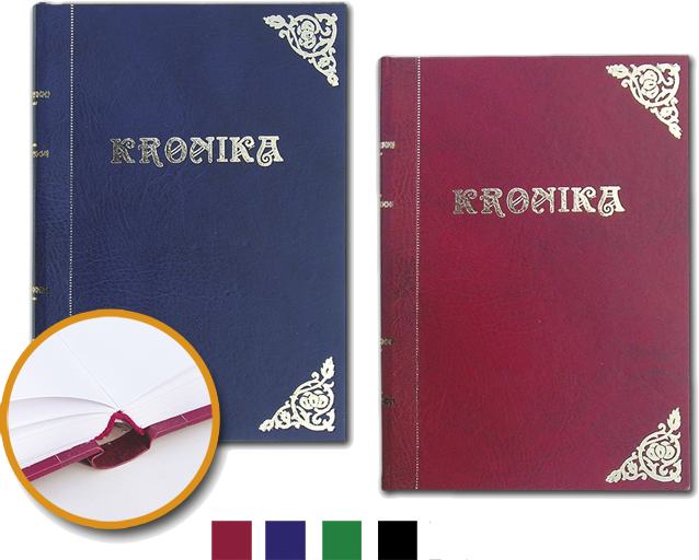 KRONIKA A4 PION SZYTA BARBARA GRANATOWA