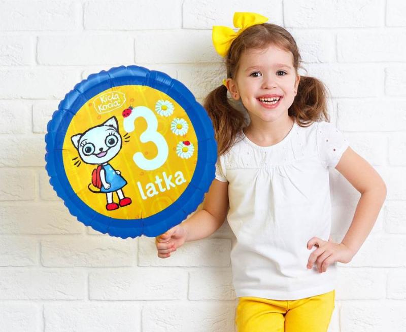 BALON FOLIOWY KICIA KOCIA 3 LATKA 18