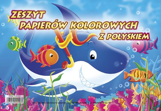 ZESZYT PAPIERÓW KOLOROWYCH A4 KRESKA