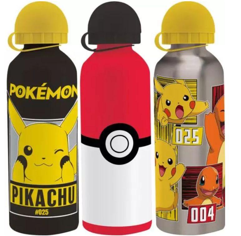 BIDON 500ML ALUMINIUM 3 WZORY POKEMON