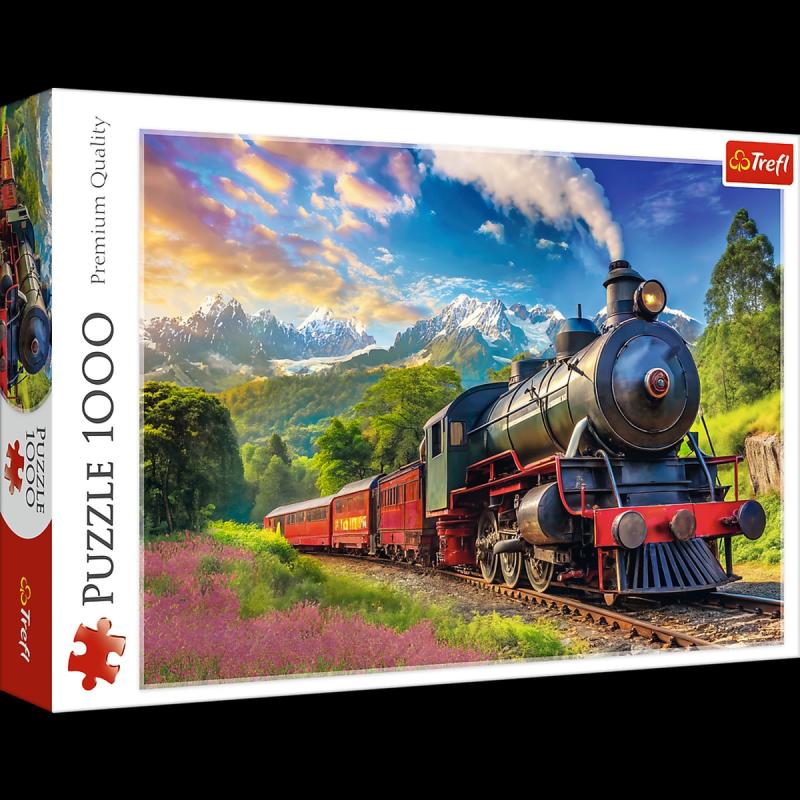 PUZZLE 1000 TREFL PODRÓŻ POCIĄGIEM