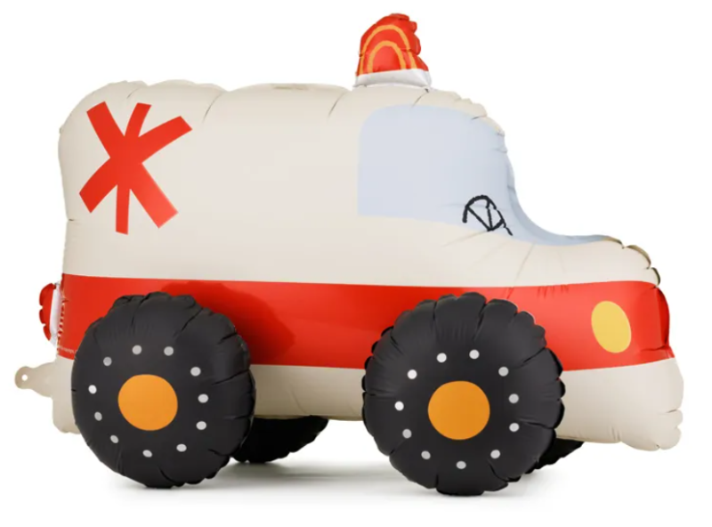 STOJĄCY BALON FOLIOWY AMBULANS 68X48CM MIX
