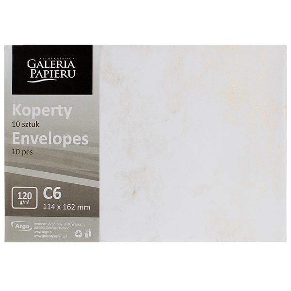 KOPERTA C6 MARMUR ZŁOTY P OP.10SZT 120G