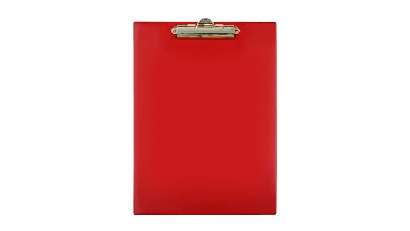 CLIPBOARD A4 CZERWONY