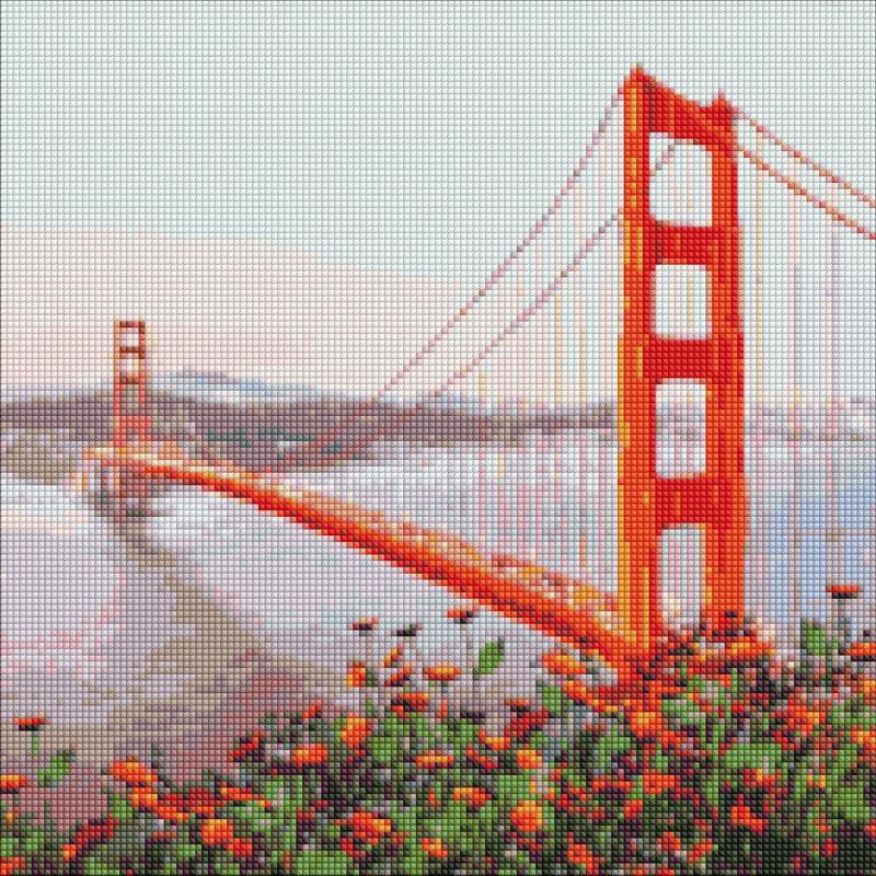 ZESTAW DO MOZAIKI DIAMENTOWEJ PORANNE SAN FRANCISCO 40X40CM