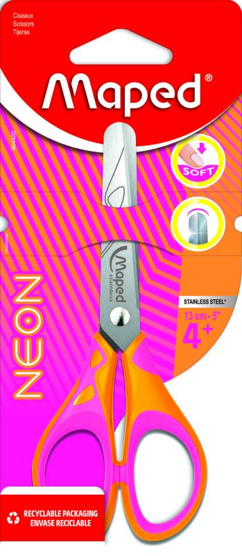 NOŻYCZKI 13 MAPED PULSE SOFT NEON