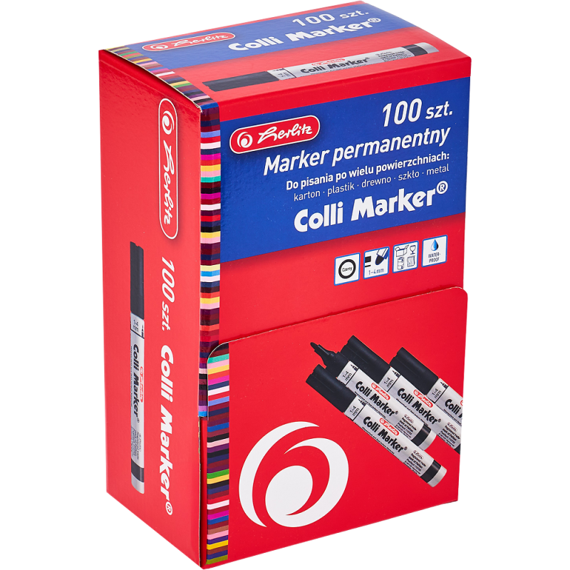 MARKER PERMANENTNY COLI CZARNY (100)