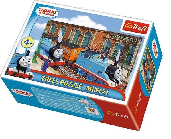 PUZZLE 54 TREFL MINI PRZYGODY TOMKA THOMAS AND FRIENDS 19548,19549,19550,19551