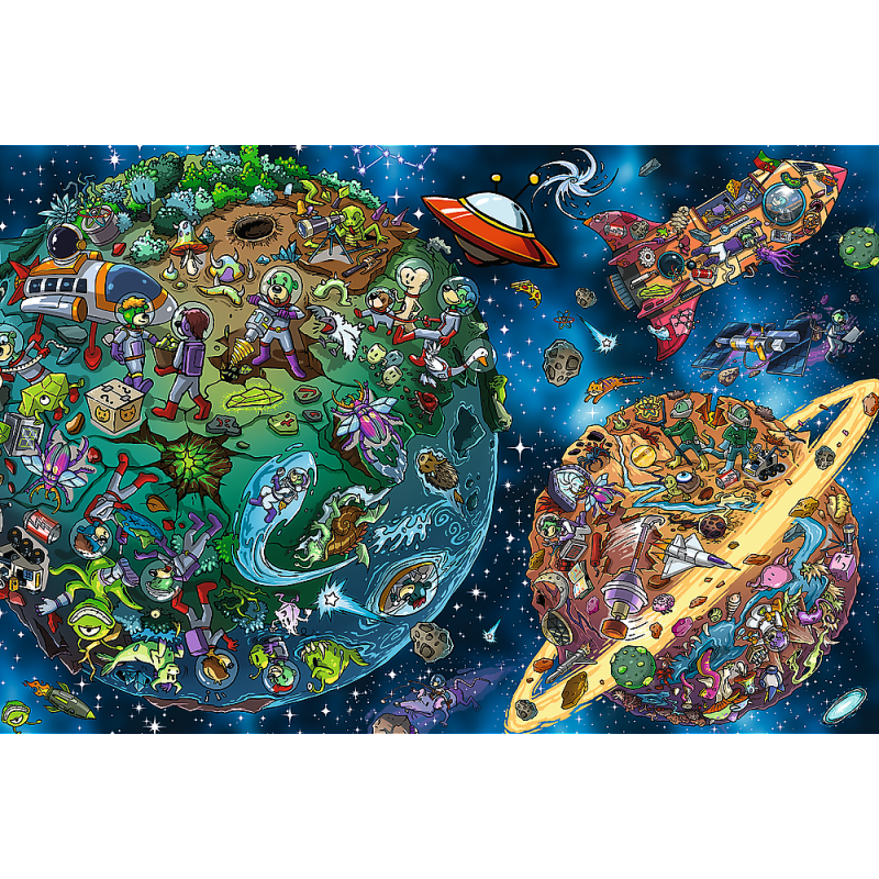 PUZZLE 100 TREFL TREFLIKI W KOSMOSIE