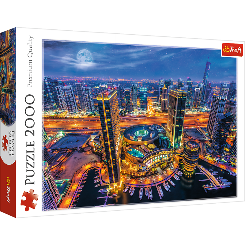 PUZZLE 2000 TREFL ŚWIATŁA DUBAJU