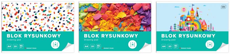 BLOK RYSUNKOWY A3/20 BIAŁY INTERDRUK