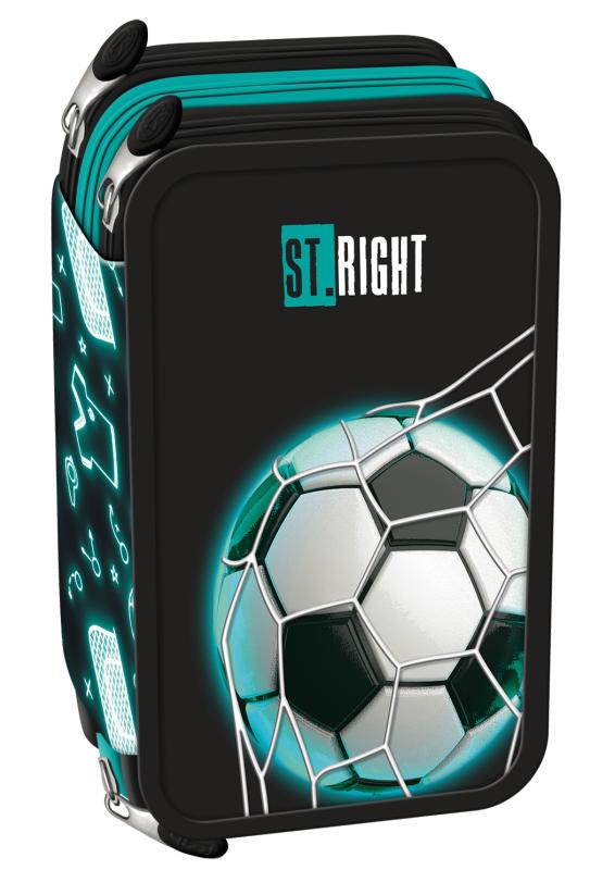 PIÓRNIK POTRÓJNY Z WYPOSAŻENIEM STRIGHT PC-05 NEON FOOTBALL MKMP