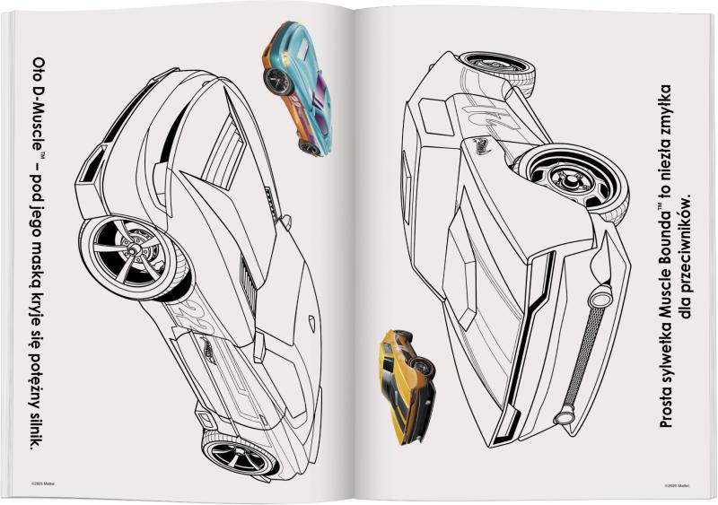 KSIĄŻECZKA MATTEL HOT WHEELS. NAKLEJAM I KOLORUJĘ
