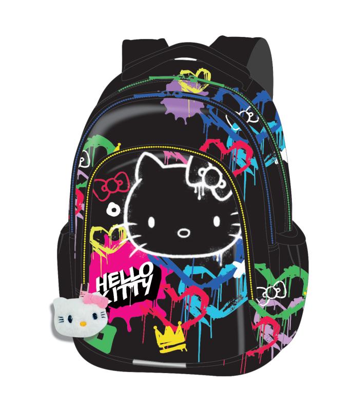 PLECAK SZKOLNY (15) JERRY - BLACK NEON HELLO KITTY