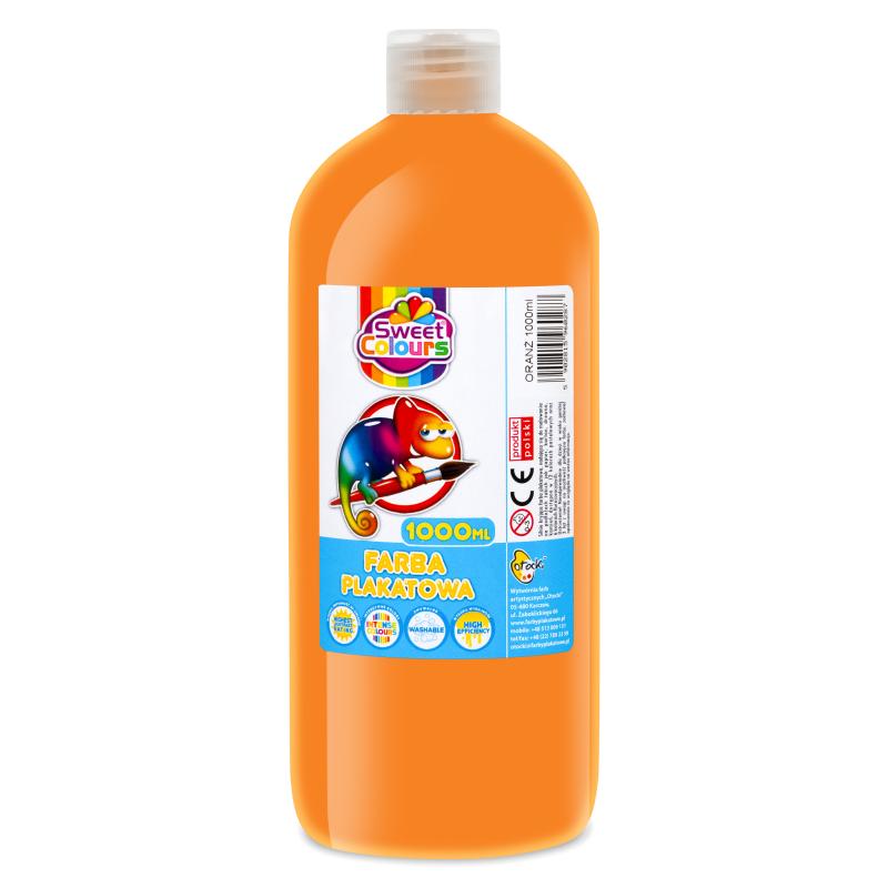 FARBA PLAKATOWA OTOCKI 1000ML POMARAŃCZOWA