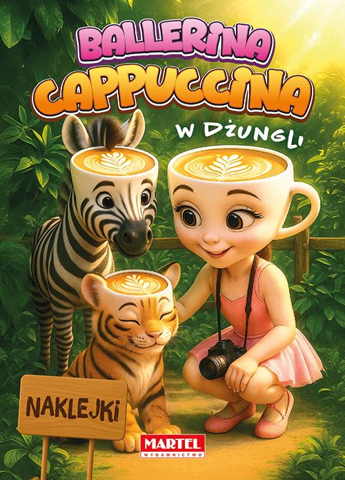 KSIĄŻECZKA BALLERINA CAPPUCINA W DŻUNGLI Z NAKLEJKAMI